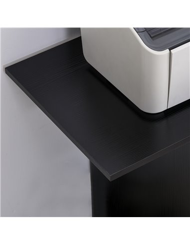 Vinsetto Mobile Printer Stand Rolling Cart Desk Side with CPU Stand Drawer Adjustable Shelf and Wheels Black 920-069BK