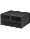 HOMCOM Desktop Printer Stand with Storage, 2-Tier Desk Organizer with 3 Open Compartments for Home Office, Black 924-087V00BK