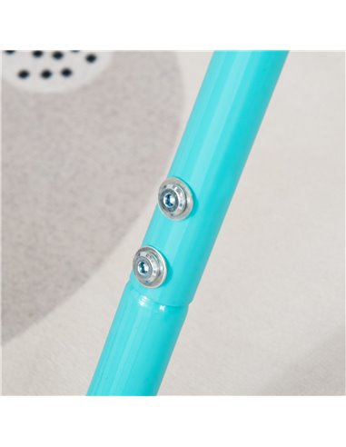 HOMCOM Kids Gymnastics Bar, Foldable Horizontal Bars w/ Adjustable Height, Training Bar w/ Triangle Base - Green 340-005GN