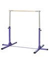 HOMCOM Steel Frame Adjustable Horizonal Gymnastics Bar For Kids, Purple A91-099VT