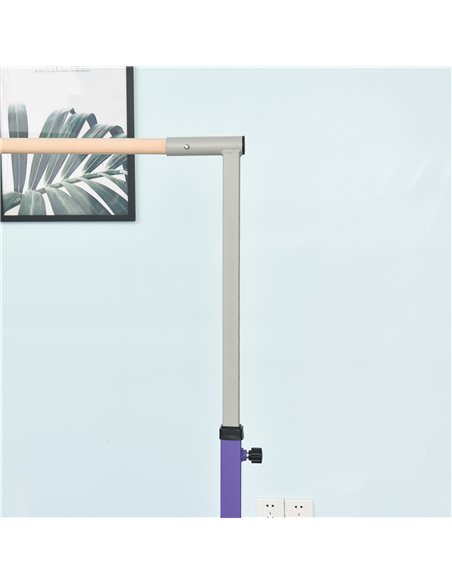 HOMCOM Steel Frame Adjustable Horizonal Gymnastics Bar For Kids Home Gym Training Children Junior Kip High Bar Fitness Purple A9 - pic 67828 | FastDaddyshop