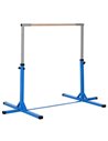 HOMCOM Height Adjustable Gymnastics Horizontal Bar For Kids, Blue A91-099BU