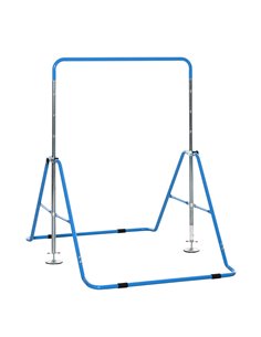 HOMCOM Gymnastics Bar for Kids, Folding Horizontal Bars, Blue 340-005BU