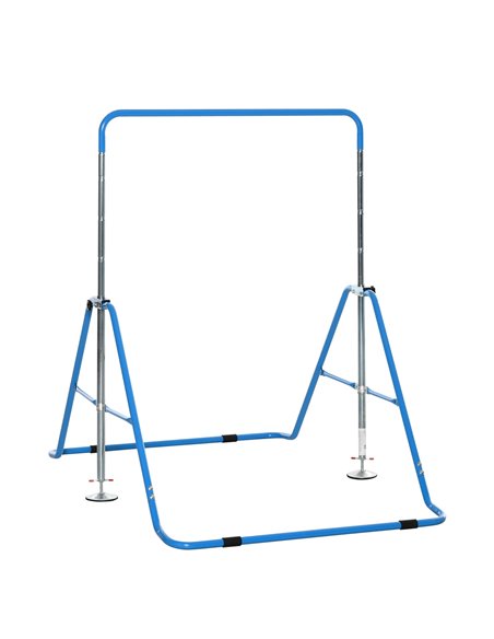 HOMCOM Gymnastics Bar for Kids, Folding Horizontal Bars, Blue 340-005BU - pic 67858 | FastDaddyshop