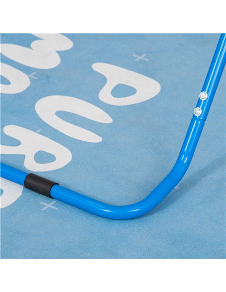 HOMCOM Gymnastics Bar for Kids, Folding Horizontal Bars with Adjustable Height, Training Bar with Triangle Base, Blue 340-005BU - pic 67865 | FastDaddyshop
