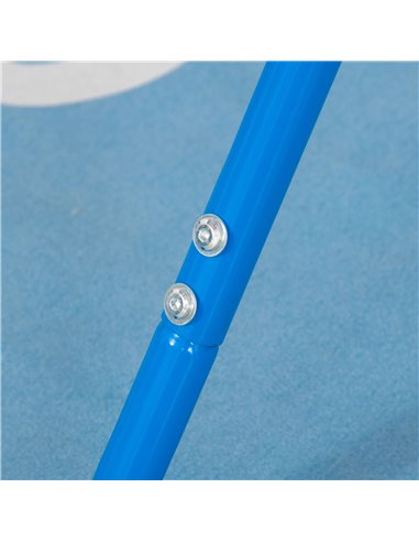 HOMCOM Gymnastics Bar for Kids, Folding Horizontal Bars with Adjustable Height, Training Bar with Triangle Base, Blue 340-005BU