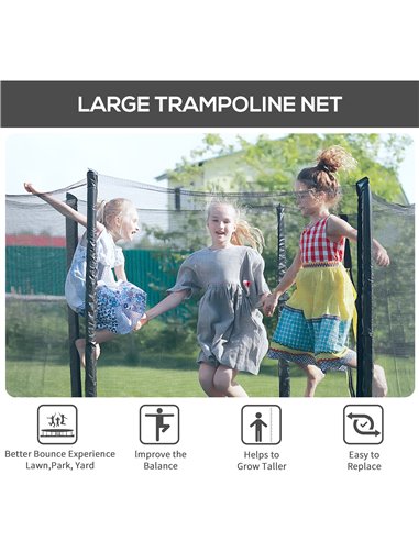 Homcom  8ft Trampoline Replacement Net 120307-003