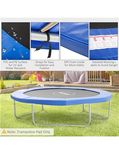 HOMCOM 10ft Trampoline Surround Safety Foam Pad 120307-007