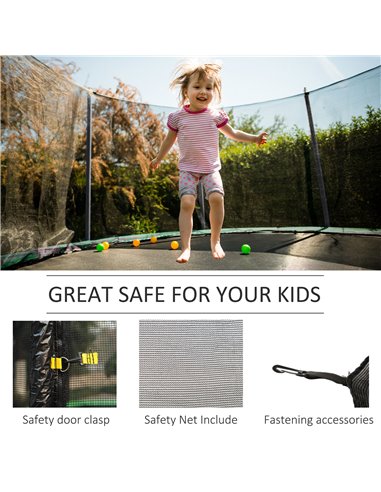 HOMCOM 10ft Replacement Safety Trampoline Net with Enclosure 120307-008