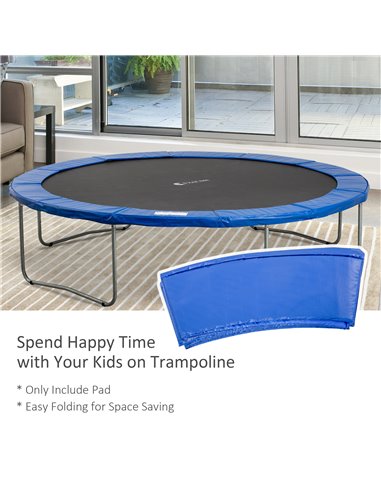 Homcom Safety Trampoline Pad, 13ft Surround Foam Padding, Outdoor Activity Protection, Blue and Green 120307-015