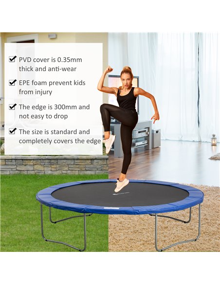 Homcom Safety Trampoline Pad, 13ft Surround Foam Padding, Outdoor Activity Protection, Blue and Green 120307-015 - pic 67935 | FastDaddyshop