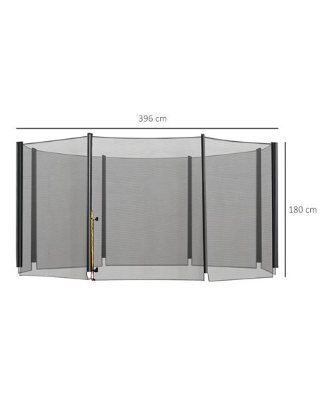 HOMCOM 13ft Trampoline Enclosure Net, Safety Barrier, Durable Mesh, Outdoor Activity, Easy Assembly 120307-016 - pic 67941 | FastDaddyshop