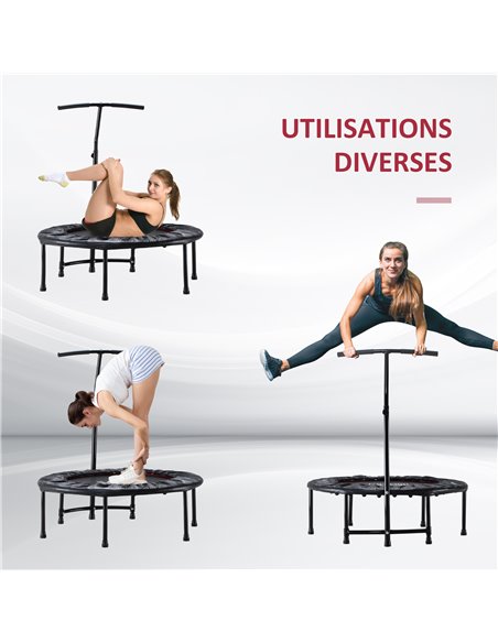 HOMCOM Trampoline Rebounder Adjustable Jumper, 40"-Black  A00-012BK - pic 67961 | FastDaddyshop
