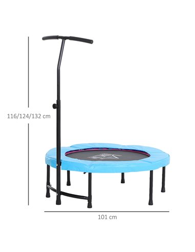 HOMCOM Trampoline Rebounder Adjustable Jumper, 40"-Blue A00-012BU