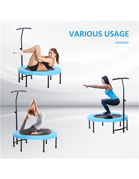 HOMCOM Trampoline Rebounder Adjustable Jumper, 40"-Blue A00-012BU - pic 67970 | FastDaddyshop