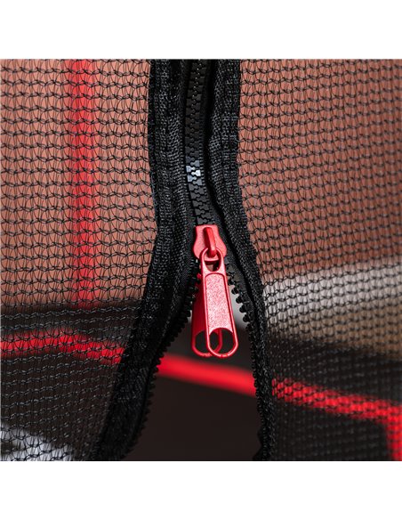 HOMCOM 5.2FT / 63 Inch Kids Trampoline With Enclosure Net Mini Indoor Outdoor Trampolines for Child Toddler Age 3 - 10 Years Red - pic 68090 | FastDaddyshop