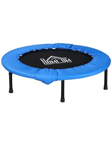 HOMCOM Φ96cm Foldable Mini Fitness Trampoline, Blue and Black A00-007V03 - pic 68092 | FastDaddyshop