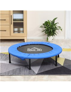 HOMCOM Φ96cm Foldable Mini Fitness Trampoline, Blue and Black A00-007V03 2