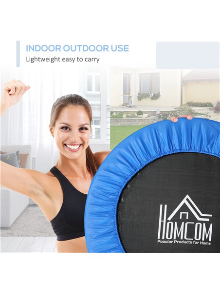HOMCOM Φ96cm Foldable Mini Fitness Trampoline, Blue and Black A00-007V03 - pic 68097 | FastDaddyshop