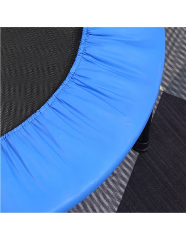 HOMCOM Φ100cm Foldable Mini Fitness Trampoline, Blue and Black A00-007V04