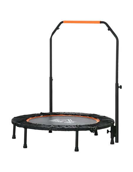 HOMCOM 40'' Foldable Mini Fitness Trampoline, Black - Orange A71-034V00BK - pic 68128 | FastDaddyshop