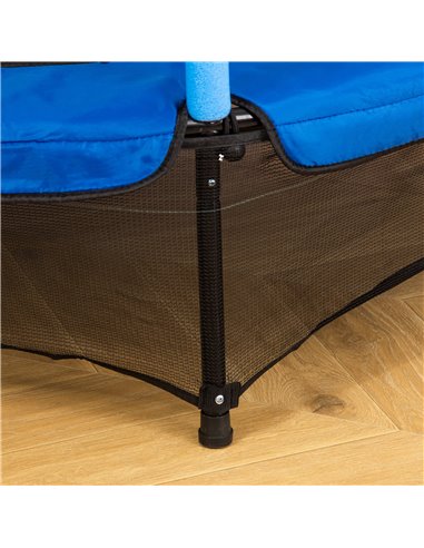HOMCOM Junior Trampoline with Safety Net, Indoor/Outdoor Bouncer for Kids 3-10 Years, Blue 342-008V01BU