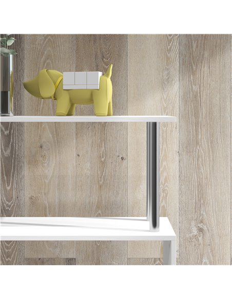 HOMCOM Wooden S Shape Bookcase Bookshelf Dividers Storage Display Unit White 02-0599 - pic 68208 | FastDaddyshop