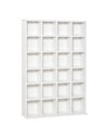 HOMCOM 480 CD / 312 DVD Storage Shelf Rack Media Storage Unit, White 831-040WT