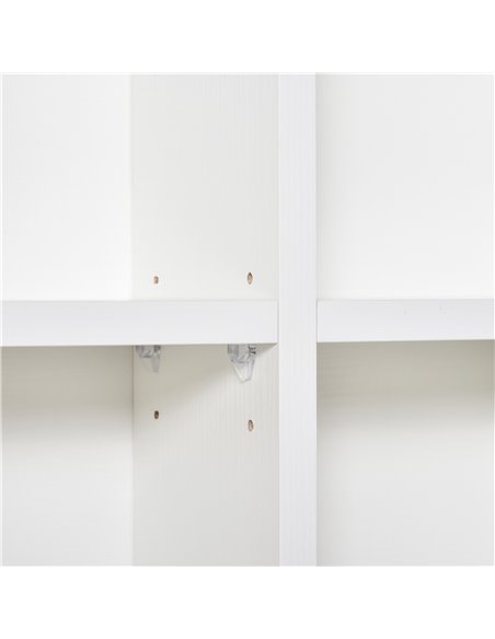 HOMCOM 480 CD / 312 DVD Storage Shelf Rack Media Storage Unit Shelves Racks Wooden Bookcase Display Unit with 4 Adjustable Shelv - pic 68261 | FastDaddyshop