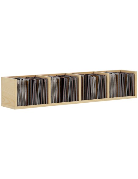 HOMCOM Wall Mount 84 CD / 56 DVD/Blu-ray/ Media Storage Rack, Natural Wood Colour 833-134 - pic 68264 | FastDaddyshop