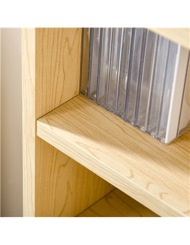 HOMCOM 12-tier Media Storage Cabinet 204 CDs Shelf Tower Multimedia Organizer Rack Stand Bookcase Display Unit 833-135