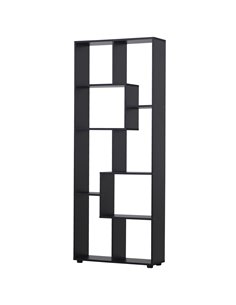 HOMCOM 8-Tier Freestanding Bookcase with Melamine Surface, Black 836-141BK