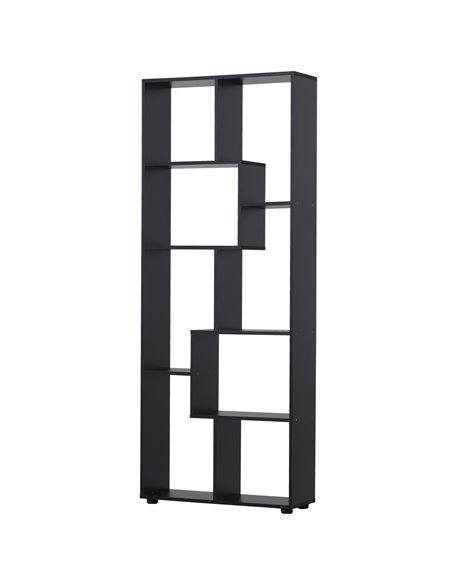 HOMCOM 8-Tier Freestanding Bookcase with Melamine Surface, Black 836-141BK - pic 68407 | FastDaddyshop