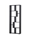 HOMCOM 8-Tier Freestanding Bookcase with Melamine Surface, Black 836-141BK