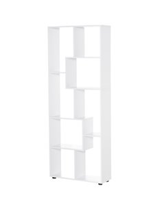 HOMCOM 8-Tier Freestanding Bookcase with Melamine Surface, White 836-141WT