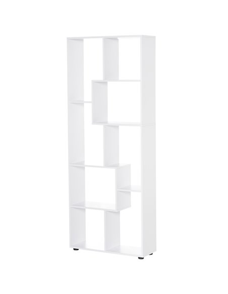 HOMCOM 8-Tier Freestanding Bookcase with Melamine Surface, White 836-141WT - pic 68416 | FastDaddyshop
