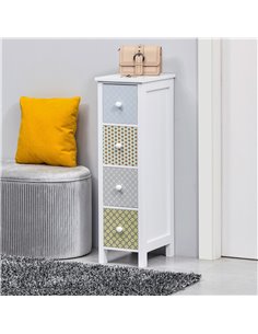 Homcom 4-Drawer Dresser, Storage Organizer 2