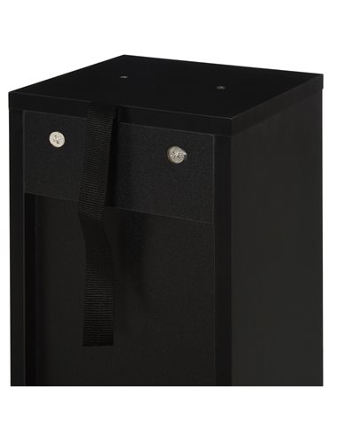 HOMCOM Media Display Shelf, 204 CD Capacity, 2 Set, Blu-Ray DVD Tower Rack, Adjustable Shelves, Bookcase Storage Organiser, Blac
