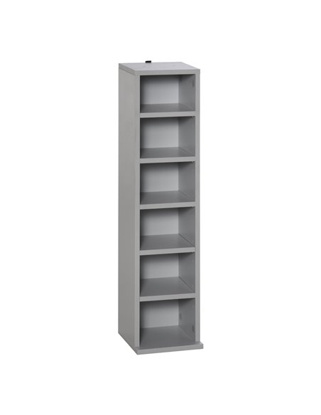 HOMCOM 204 CD Set of 2 Media Display Shelf Unit, Grey 833-872GY - pic 68507 | FastDaddyshop