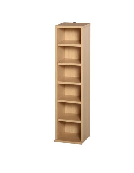HOMCOM 204 CD Media Display Shelf Unit, Set of 2, Natural Wood Color 833-872ND - pic 68516 | FastDaddyshop