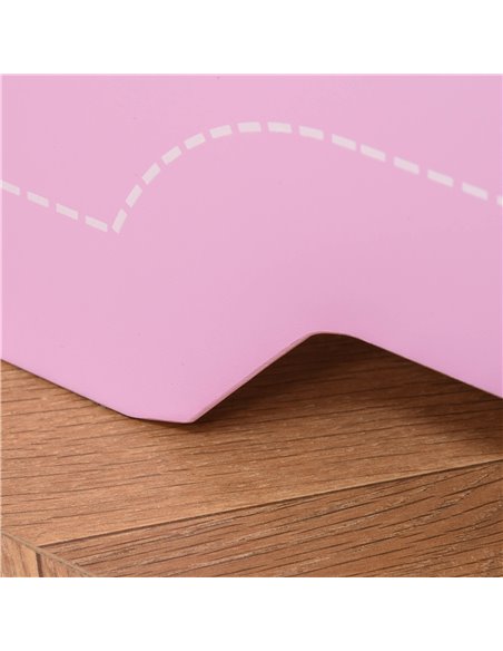 HOMCOM MDF Kids Castle Design Kids Single Bed Pink 311-015 - pic 68692 | FastDaddyshop