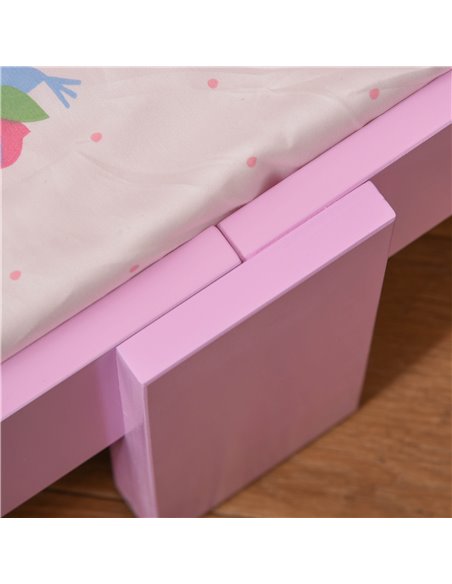 HOMCOM MDF Kids Castle Design Kids Single Bed Pink 311-015 - pic 68693 | FastDaddyshop