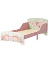 ZONEKIZ Toddler Bed Frame, Kids Bedroom Furniture for Ages 3-6 Years, Pink 313-008V00PK