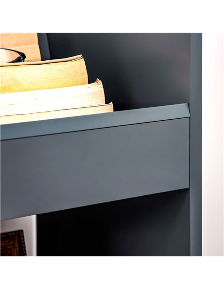 HOMCOM 2-Tier Storage Shelves, Kitchen Cart Shelf Unit with Wheels for Dining & Living Room, Home Study, Grey 838-278V00GY - pic 68827 | FastDaddyshop
