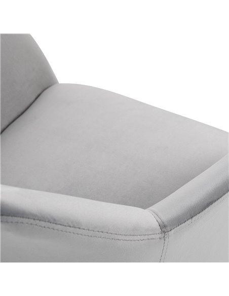 HOMCOM Dining Chairs Set of 2 Modern Upholstered Fabric Velvet-Touch Leisure Chairs with Backrest Armrests, Lounge Reception for - pic 68944 | FastDaddyshop