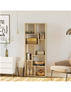 HOMCOM 8-Tier Bookshelf, Freestanding Display Storage, White 836-141 2