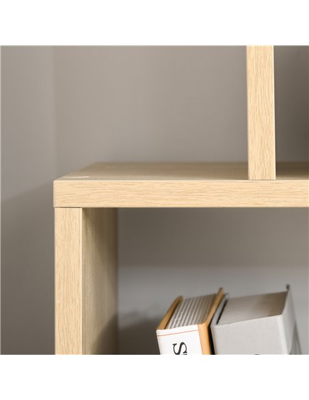 HOMCOM 8-Tier Bookshelf, Freestanding Display Storage with Melamine Finish, Anti-Tip Foot Pads, for Living Room, Modern, White 8 - pic 69161 | FastDaddyshop