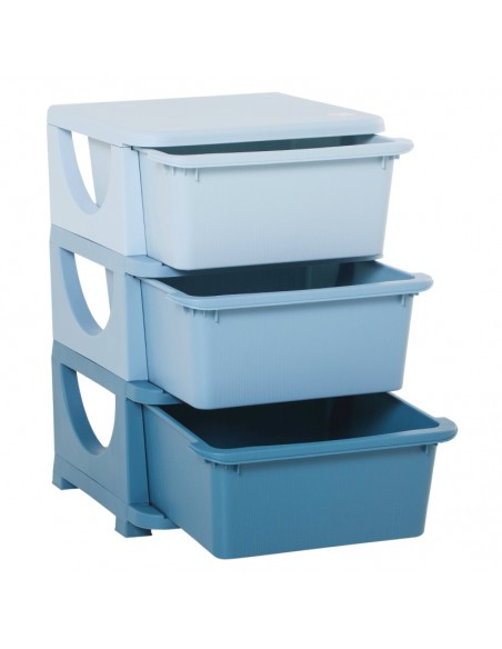 Homcom Kids Storage Units, Dresser with 3 Drawers Blue - pic 6920 | FastDaddyshop