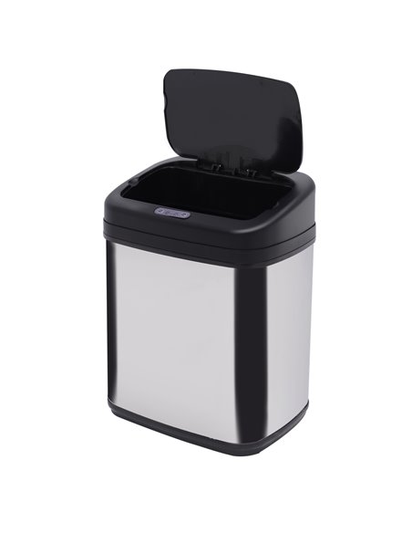 HOMCOM 20L LUXURY Automatic Sensor Dustbin, Silver-Black 03-0053 - pic 69316 | FastDaddyshop