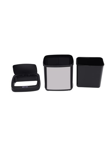 HOMCOM 20L LUXURY Automatic Sensor Dustbin Kitchen Waste Bin Rubbish Trashcan Auto Dustbin Stainless Steel with Bucket 33*25*42.